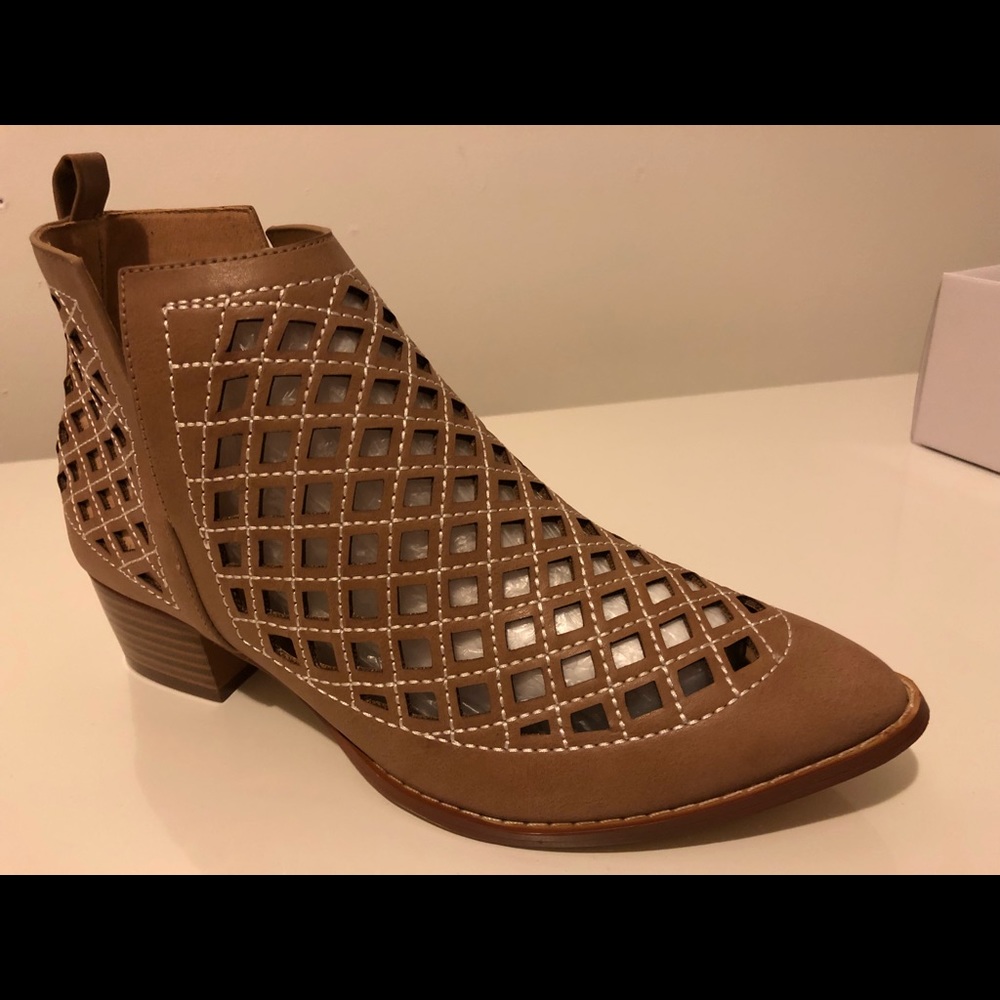 Beige Booties! Never worn!